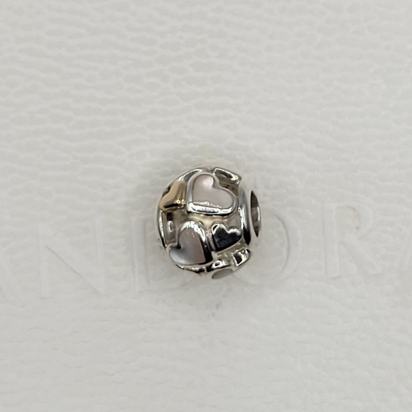 ❤️Authentic Pandora HEARTS CHARM with 14k GOLD - Picture 4 of 4